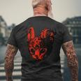 Devil's Satan Demons Kitten Pentagram Cat T-Shirt mit Rückendruck Geschenke für alte Männer