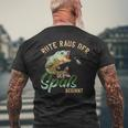 Fishing Rute Raus Der Spaß Begins Fishing Rod S T-Shirt mit Rückendruck Geschenke für alte Männer