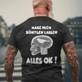 Fun Habe Mich Röntgen Lassen Alles Ok T-Shirt mit Rückendruck Geschenke für alte Männer