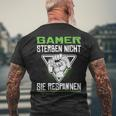 Gamer Die Nicht Sie Respawnen Zocken Gamer T-Shirt mit Rückendruck Geschenke für alte Männer
