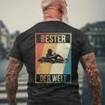 Go Kart Racing Driver Gokart Motorsport Best Kart Driver T-Shirt mit Rückendruck Geschenke für alte Männer