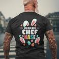 Ich Bin Der Chef Rabbit Easter Bunny Family Partner T-Shirt mit Rückendruck Geschenke für alte Männer