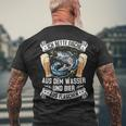 Ich Rette Fische Aus Dem Wasser Hecht Man Carp Fishing T-Shirt mit Rückendruck Geschenke für alte Männer