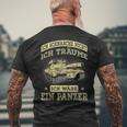Ich Schnarche Nicht Panzer German Language T-Shirt mit Rückendruck Geschenke für alte Männer