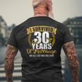 Ich Überlebte 30 Jahre Marriage Zum 30Th Wedding Anniversary T-Shirt mit Rückendruck Geschenke für alte Männer
