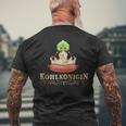 Kohlkönin Kohlfahrt Kohltour Grünkhl North German T-Shirt mit Rückendruck Geschenke für alte Männer