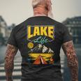 Lake Life Camping Wandern Angeln Bootfahren Segeln Lustig Outdoor T-Shirt mit Rückendruck Geschenke für alte Männer