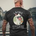 Lama Alpaca Lächle Du Kannst Sie Nicht Alle Anspcken S T-Shirt mit Rückendruck Geschenke für alte Männer