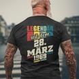 Legendär Seit 28 März 1969 Geburtstag Am 2831969 T-Shirt mit Rückendruck Geschenke für alte Männer