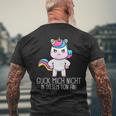 Lucky Mich Nicht In Dieser Ton An Unicorn T-Shirt mit Rückendruck Geschenke für alte Männer