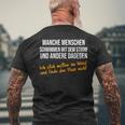 Manche Menschen Schwimmen Mit Dem Strom German Language T-Shirt mit Rückendruck Geschenke für alte Männer