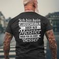Master Exam Saying Handwerk Meister T-Shirt mit Rückendruck Geschenke für alte Männer