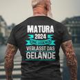 Matura 2024 Eine Legende Verlässt Das Matura Bestanden T-Shirt mit Rückendruck Geschenke für alte Männer
