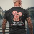 Mein Süßes Mäuschen Valentine's Day Mausi T-Shirt mit Rückendruck Geschenke für alte Männer