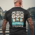 Mir Reichts Ich Geh Alpakas Stroking Lama Alpaca Hiking T-Shirt mit Rückendruck Geschenke für alte Männer