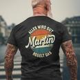 Name Martin Alles Wird Gut Martin Regelt Das S T-Shirt mit Rückendruck Geschenke für alte Männer