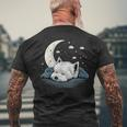 Napping Westie Pyjamas West Highland Terrier Sleeping T-Shirt mit Rückendruck Geschenke für alte Männer