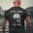 Nice Older Mr Viking Skull Dad Grandpa T-Shirt mit Rückendruck Geschenke für alte Männer