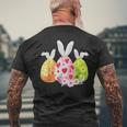 Niedliche Eier Ostern Tag Familie Matching Pyjama Ei Jagd T-Shirt mit Rückendruck Geschenke für alte Männer