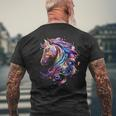 Pferd Für Dorfkinder & Pferdeliebhaber Geschenk T-Shirt mit Rückendruck Geschenke für alte Männer