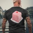 Punschkrapfen Kurzärmliges Herren-T-Kurzärmliges Herren-T-Shirt für Damen und Herren, Lustiges Konditorei Design Geschenke für alte Männer