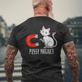 Pussy Magnet Cat Persons Attractive Magnet T-Shirt mit Rückendruck Geschenke für alte Männer