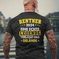Rentner 2024 Eine Echte Legende Verlässt Das Gelände T-Shirt mit Rückendruck Geschenke für alte Männer