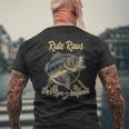 Rute Raus Der Spass Begins Angler T-Shirt mit Rückendruck Geschenke für alte Männer