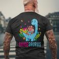 Saigesaurus Personalisierter Name Saige Dino Dinosaurier Geburtstag T-Shirt mit Rückendruck Geschenke für alte Männer