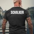 Schalker Gelsenkirchen Glück Auf Schalke T-Shirt mit Rückendruck Geschenke für alte Männer