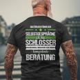 Schlosser Industrial Mechanic Mechanic Work T-Shirt mit Rückendruck Geschenke für alte Männer