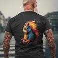 Squirrel Colourful T-Shirt mit Rückendruck Geschenke für alte Männer