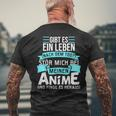 Stör Mich Bei Meinen Anime Slogan Baka Kawaii Manga T-Shirt mit Rückendruck Geschenke für alte Männer