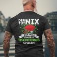 Tischtennis Kurzärmliges Herren-T-Shirt 'Der Toot Nix, Der Will Nur Spielen', Lustiges Tees Geschenke für alte Männer