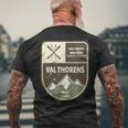 Val Thorens Les Trois Vallées Savoie France Vintage T-Shirt mit Rückendruck Geschenke für alte Männer