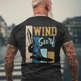 Windsurfer Windsurfintage Retro Surfer T-Shirt mit Rückendruck Geschenke für alte Männer