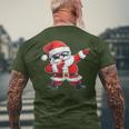 Dabbing Santa Claus With Christmas Hat Santa Claus T-Shirt mit Rückendruck Geschenke für alte Männer