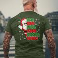 Christmas Ich Bin Nur Zum Essen Hier Santa Black T-Shirt mit Rückendruck Geschenke für alte Männer