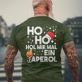 Ho Ho Hol Mir Mal An Aperol Winter Christmas Aperol T-Shirt mit Rückendruck Geschenke für alte Männer