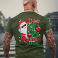 Ich Bin Nur Zum Essen Hier Kurzärmliges Herren-T-Kurzärmliges Herren-T-Shirt, Santa Claus Motiv für Frohe Weihnachten Geschenke für alte Männer