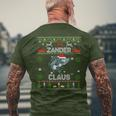 Zander Claus Christmas Jumper For Fishermen Christmas T-Shirt mit Rückendruck Geschenke für alte Männer