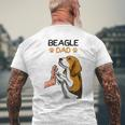 Beagle Dog Dad T-Shirt mit Rückendruck Geschenke für alte Männer