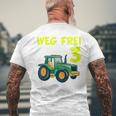 Children's 3Rd Birthday Wake Frei Ich Bin Schon 3 Jahre Traktor Trecker T-Shirt mit Rückendruck Geschenke für alte Männer