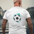 Children's Football Aufstieg Into Die First Day Of School 80 T-Shirt mit Rückendruck Geschenke für alte Männer