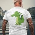 Dabbing Crocodile Dabbendes Crocodile T-Shirt mit Rückendruck Geschenke für alte Männer