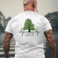 Garden Gardening Gardening Tree Heartbeat T-Shirt mit Rückendruck Geschenke für alte Männer