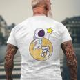 Kinder Astronaut Weltraum 3 Jahre Mond Planeten 3 Geburtstag T-Shirt mit Rückendruck Geschenke für alte Männer