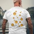 Lustiges Käse-Körper-Käse-Kostüm Ohne Kopf T-Shirt mit Rückendruck Geschenke für alte Männer