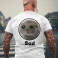Sad Hamster T-Shirt mit Rückendruck Geschenke für alte Männer