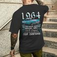 1964 Jahrgang Mann Frau 60 Years 60Th Oldtimer T-Shirt mit Rückendruck Geschenke für Ihn